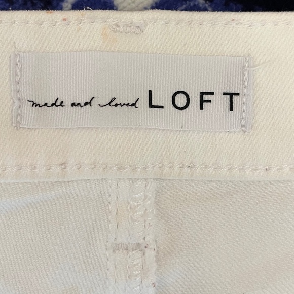 LOFT "Cut off jean shorts in Snow White" - Picture 6 of 8